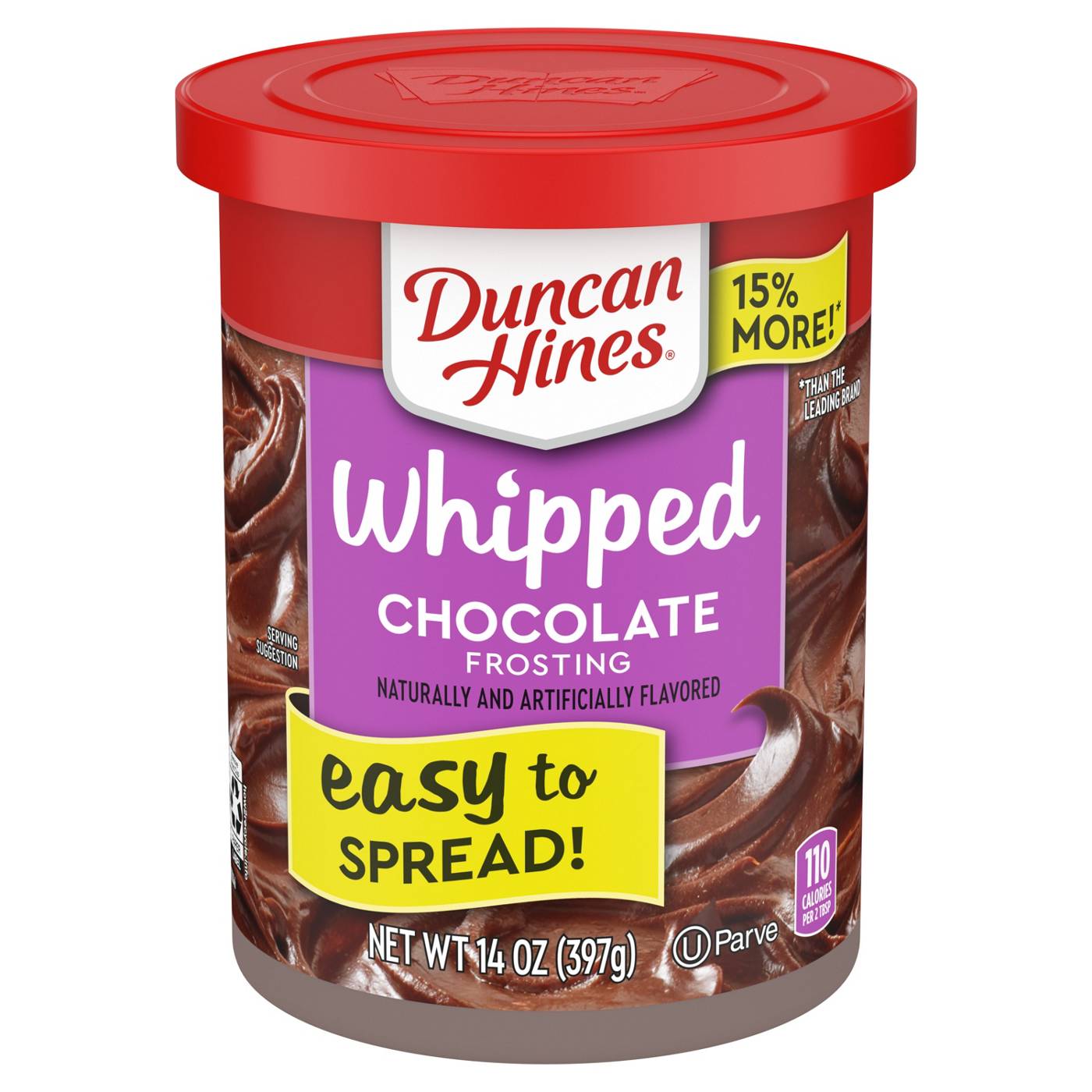 Duncan Hines Whipped Chocolate Frosting; image 1 of 7