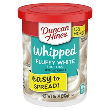 Duncan Hines Whipped White Frosting, 14 oz
