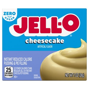 Jell-O Zero Sugar Cheesecake Instant Pudding, 1 oz