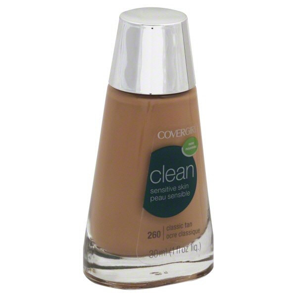 CoverGirl Clean Classic Tan 260 Sensitive Skin Liquid Makeup - Shop ...
