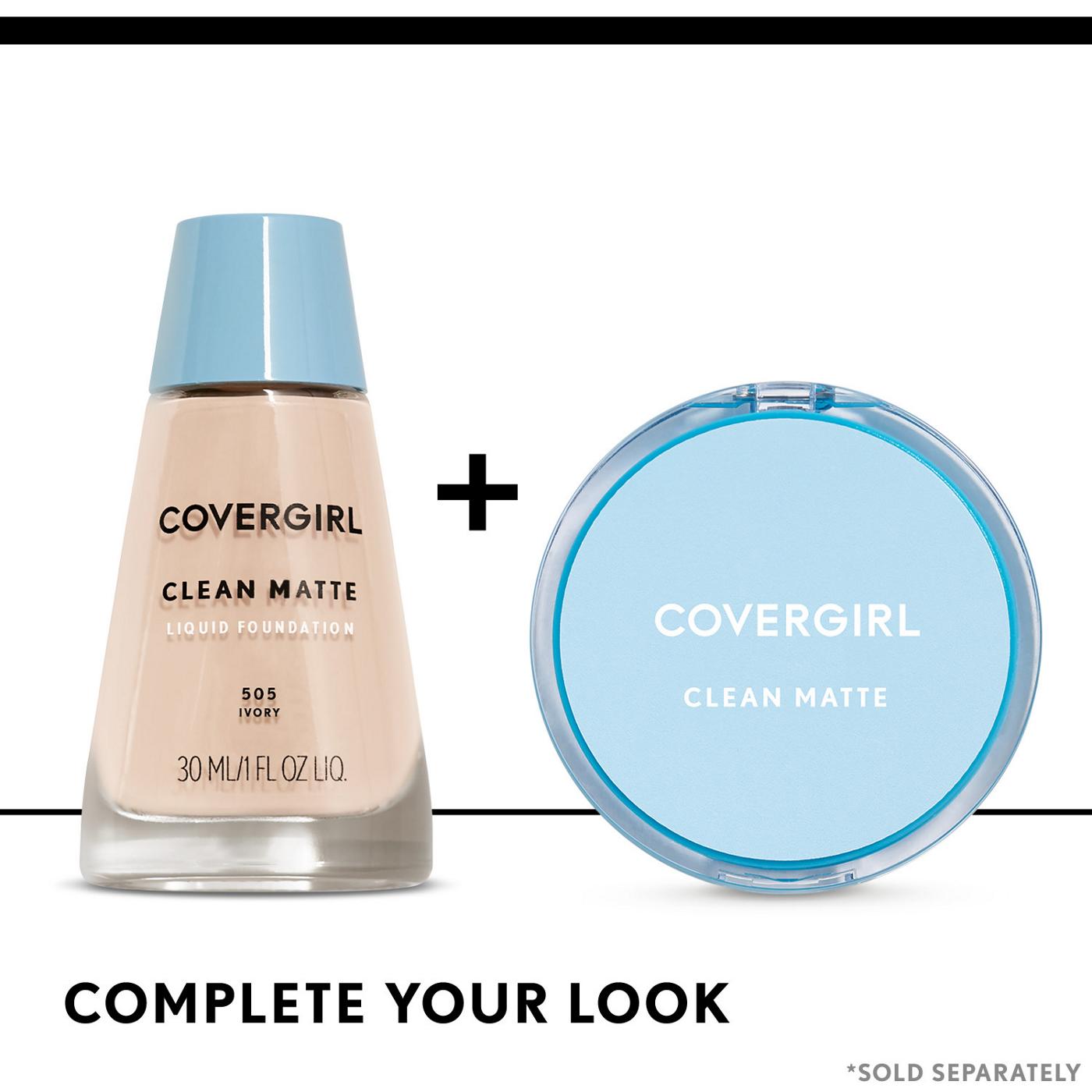 Covergirl Clean Matte Liquid Foundation 560 Classic Tan; image 10 of 15