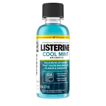 Listerine Travel Size Antiseptic Mouthwash - Cool Mint, 3.2 oz