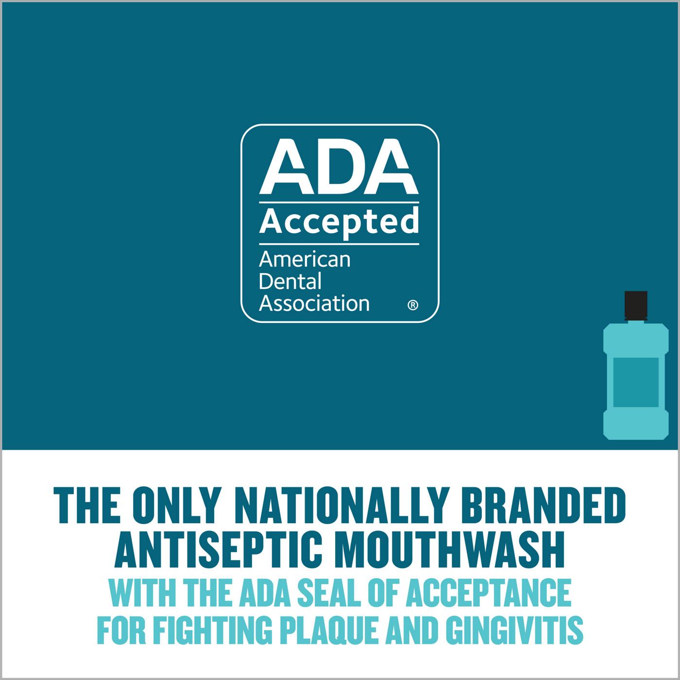 Listerine Antiseptic Mouthwash For Bad Breath - Cool Mint; image 6 of 6