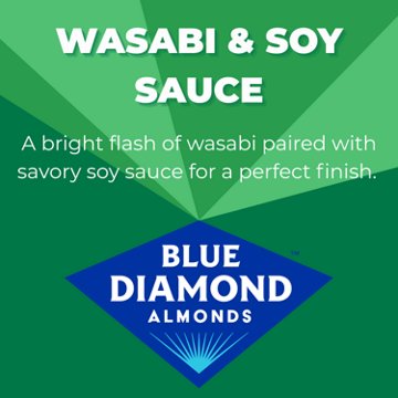 Blue Diamond Wasabi & Soy Sauce Almonds, 6 oz