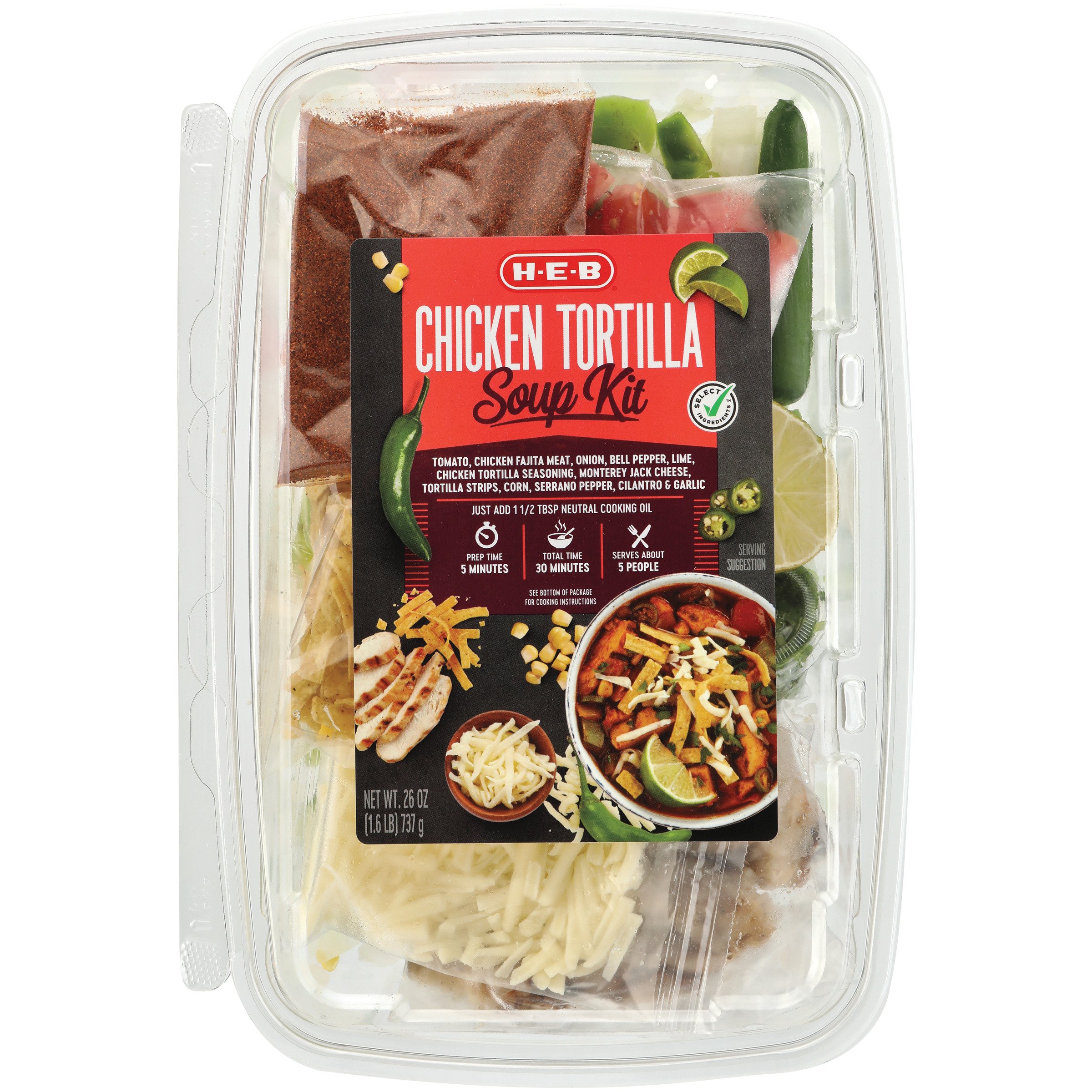 H-E-B Chicken Tortilla Soup Kit