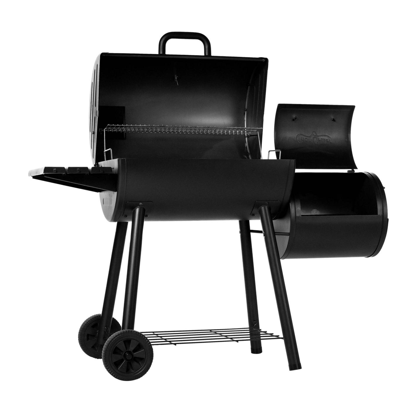 Char-Griller Smokin’ Pro Barrel Grill & Offset Smoker; image 2 of 7
