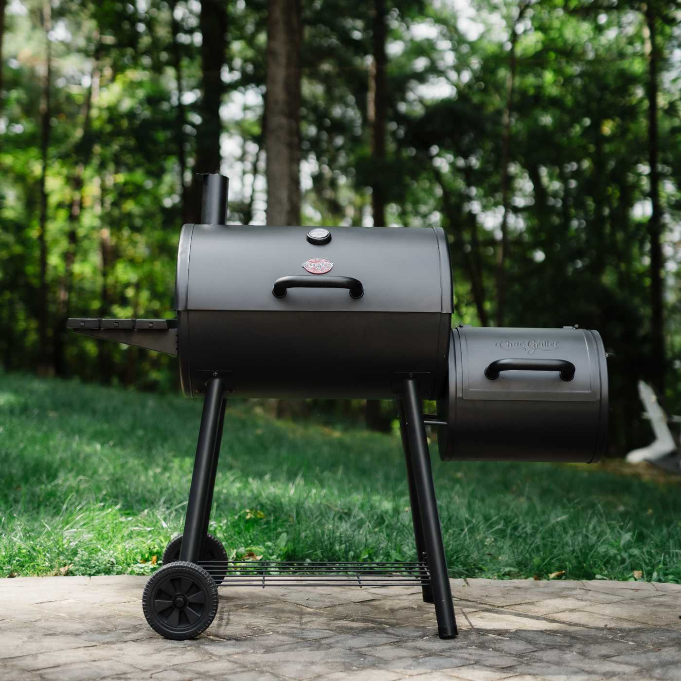 Char-Griller Deluxe Charcoal Grill and Smoker - Shop Grills & Smokers at  H-E-B