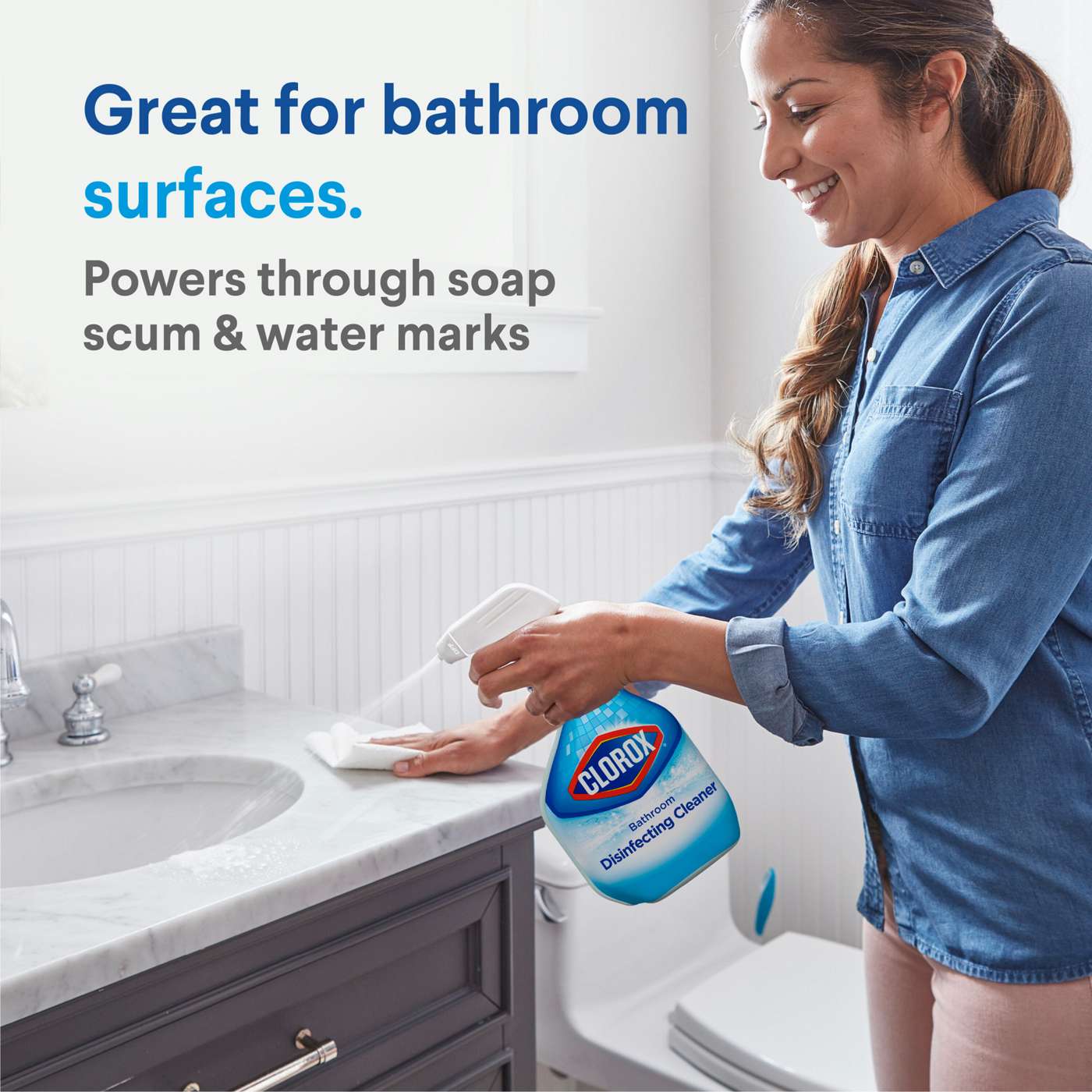 Clorox Disinfecting Bathroom Cleaner Spray; image 2 of 7