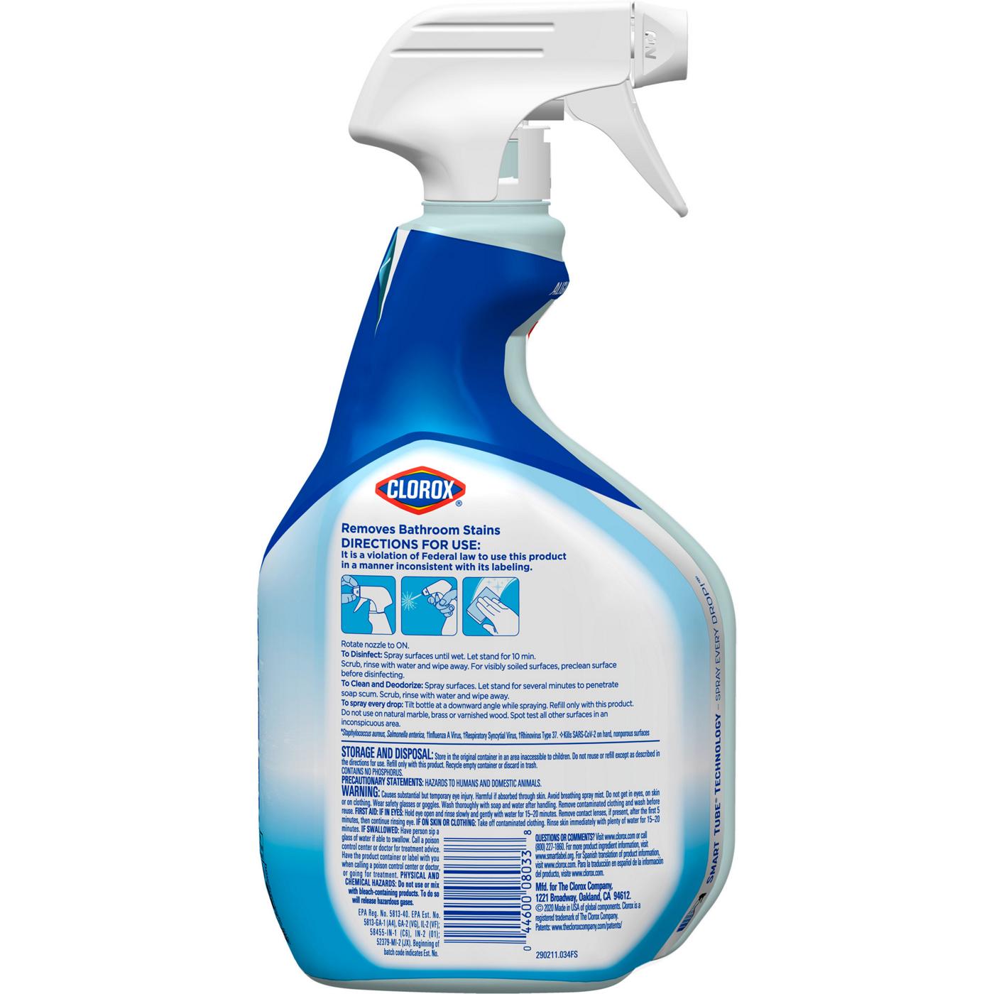 Clorox Disinfecting Bathroom Cleaner Spray; image 4 of 7