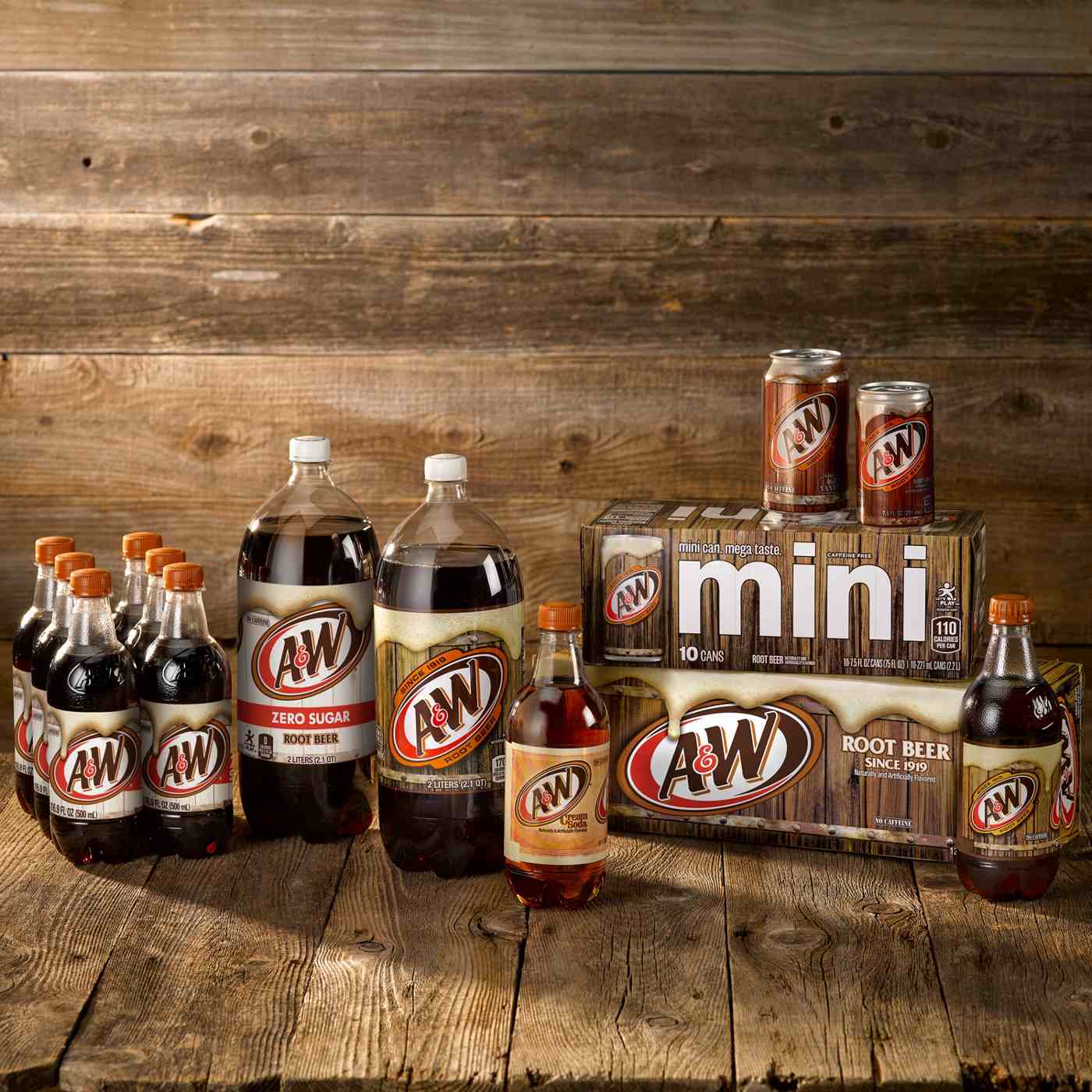 A&W Zero Sugar Root Beer 16.9 oz Bottles; image 2 of 5