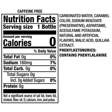 A&W Zero Sugar Root Beer Caffeine Free Soda 6 pk Bottles