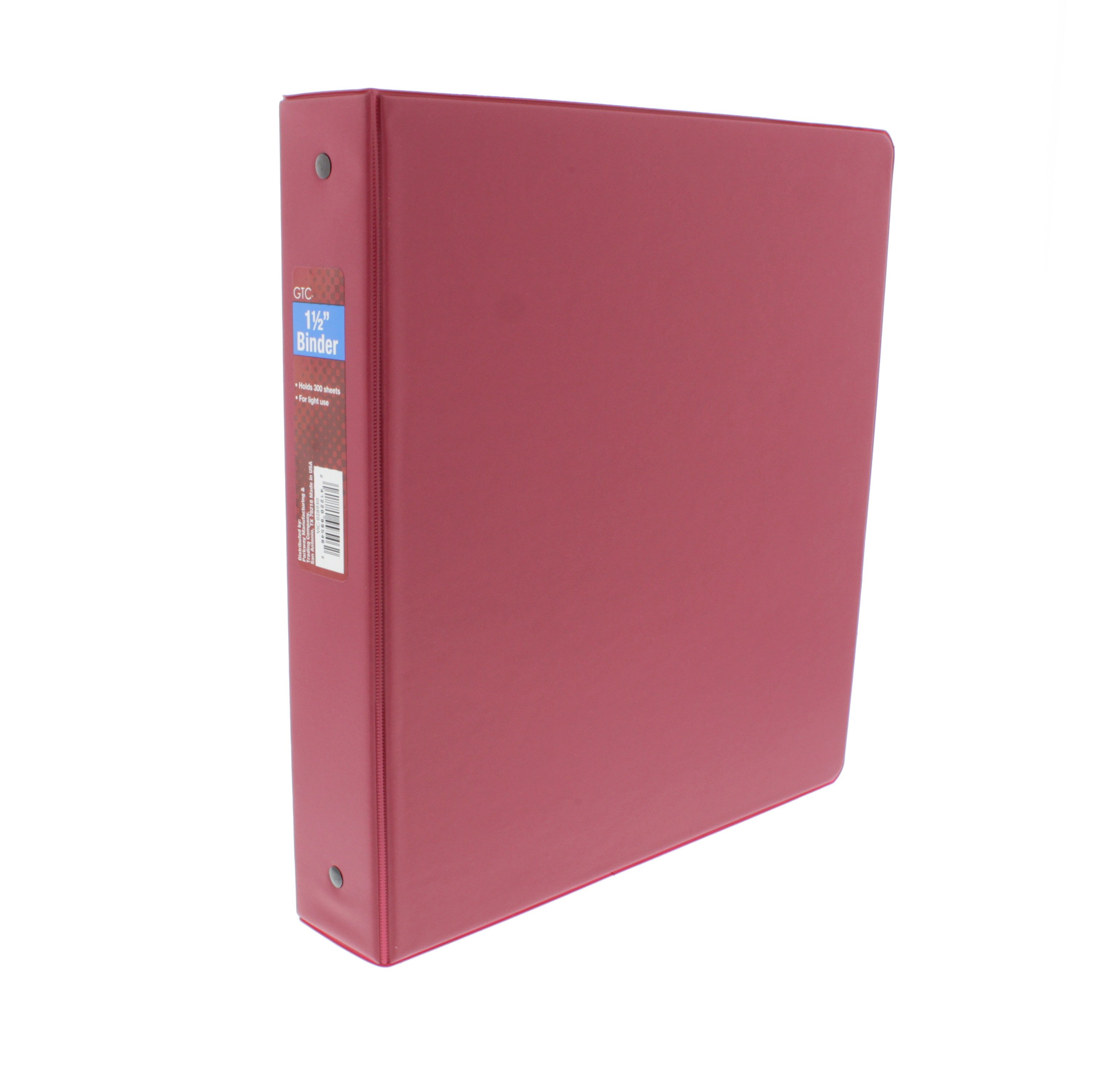 GTC 1.5 Inch Vinyl Binder, Assorted Colors Shop Binders at HEB