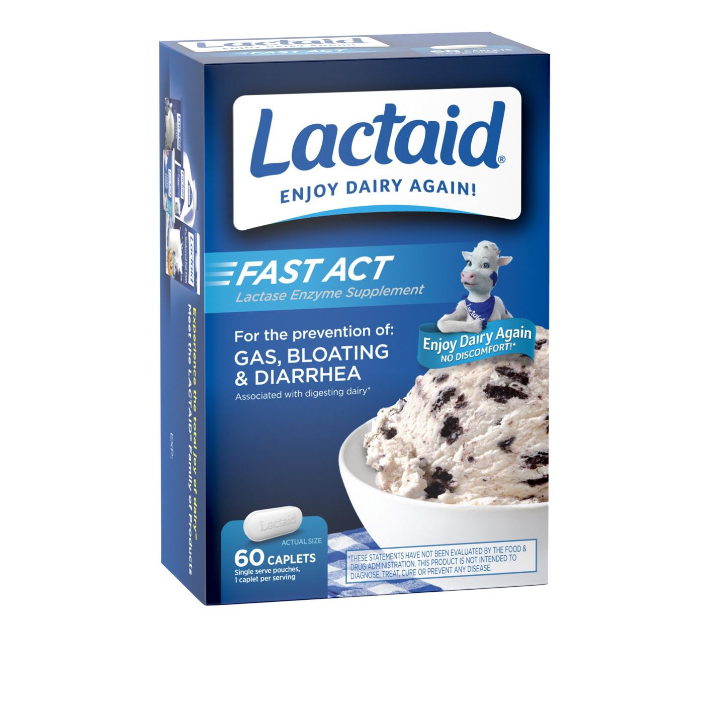 Lactaid Fast Act Lactose Intolerance Caplets, Travel Packs; image 6 of 6