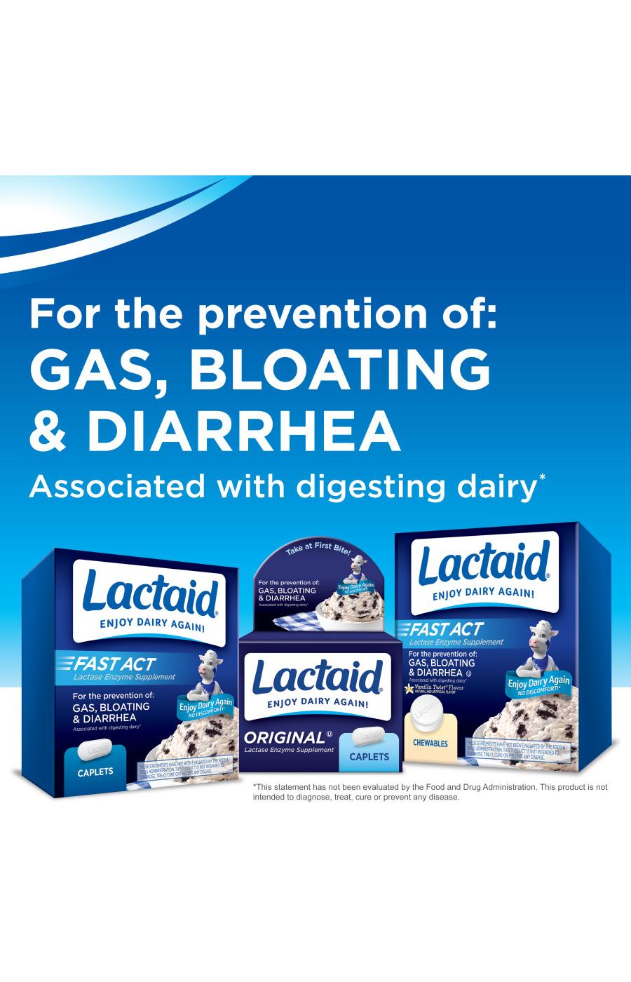 Lactaid Fast Act Lactose Intolerance Caplets, Travel Packs; image 4 of 7