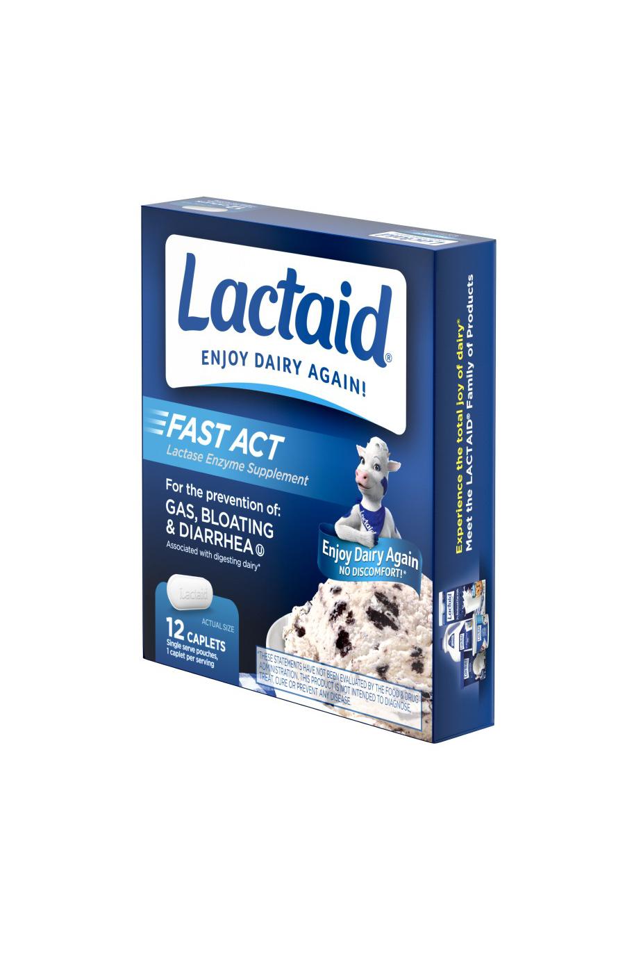 Lactaid Fast Act Lactose Intolerance Caplets, Travel Packs; image 5 of 7