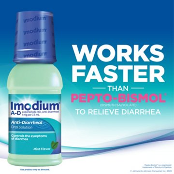 Imodium A-D Liquid Anti-Diarrheal Medicine - Mint Flavor