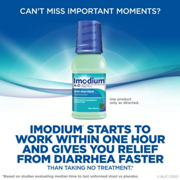 Imodium A-D Liquid Anti-Diarrheal Medicine - Mint Flavor