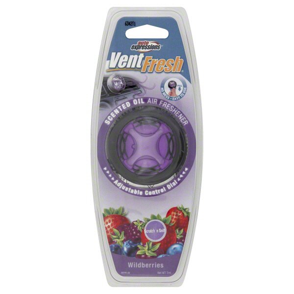 Auto Expressions Vent Fresh Scented Oil Wildberries Air Freshener