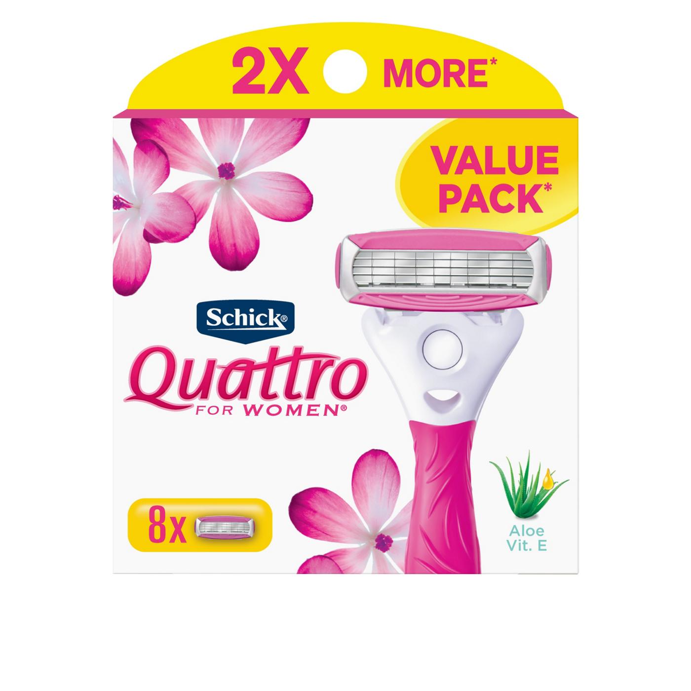 Schick Quattro For Women Ultra Smooth Razor Blade Refills Value Pack; image 1 of 4