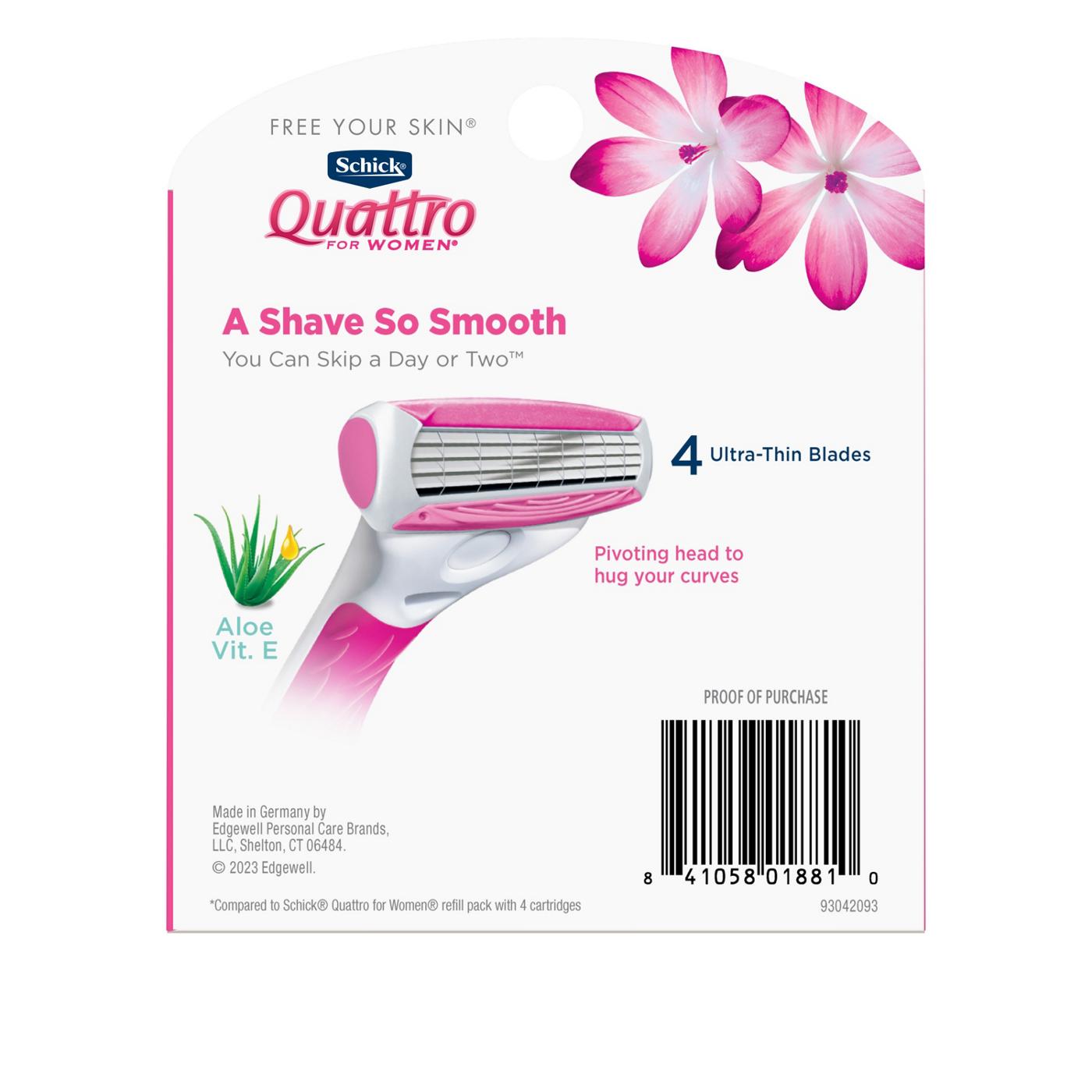 Schick Quattro For Women Ultra Smooth Razor Blade Refills Value Pack; image 4 of 4