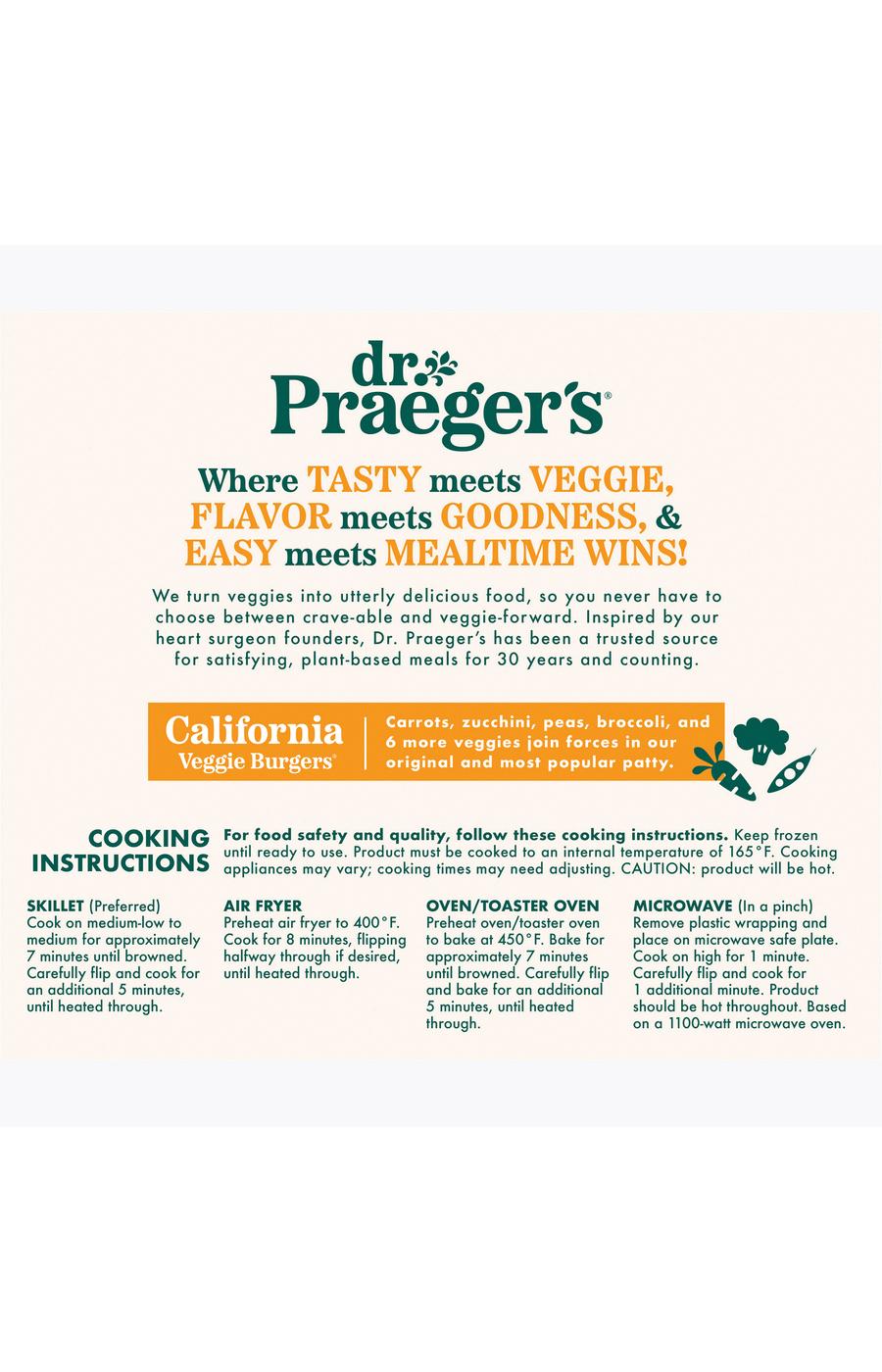 Dr. Praeger's California Veggie Burgers; image 4 of 5