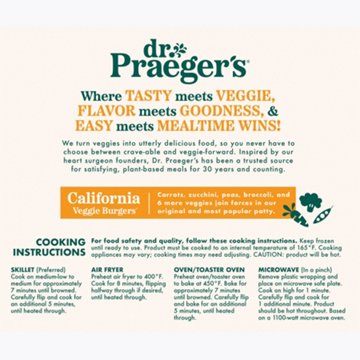 Dr. Praeger's California Veggie Burgers, 4 ct