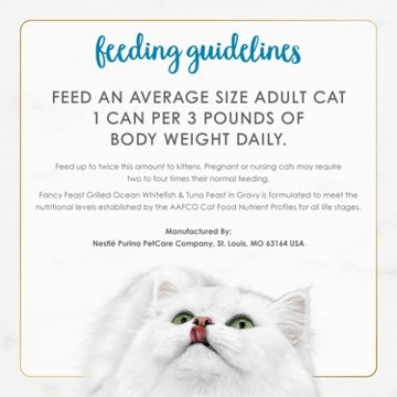 Fancy Feast Purina Grilled Wet Cat Food - Ocean Whitefish and Tuna Feast in Gravy