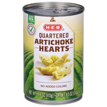 H-E-B Quartered Artichoke Hearts, 14.65 oz