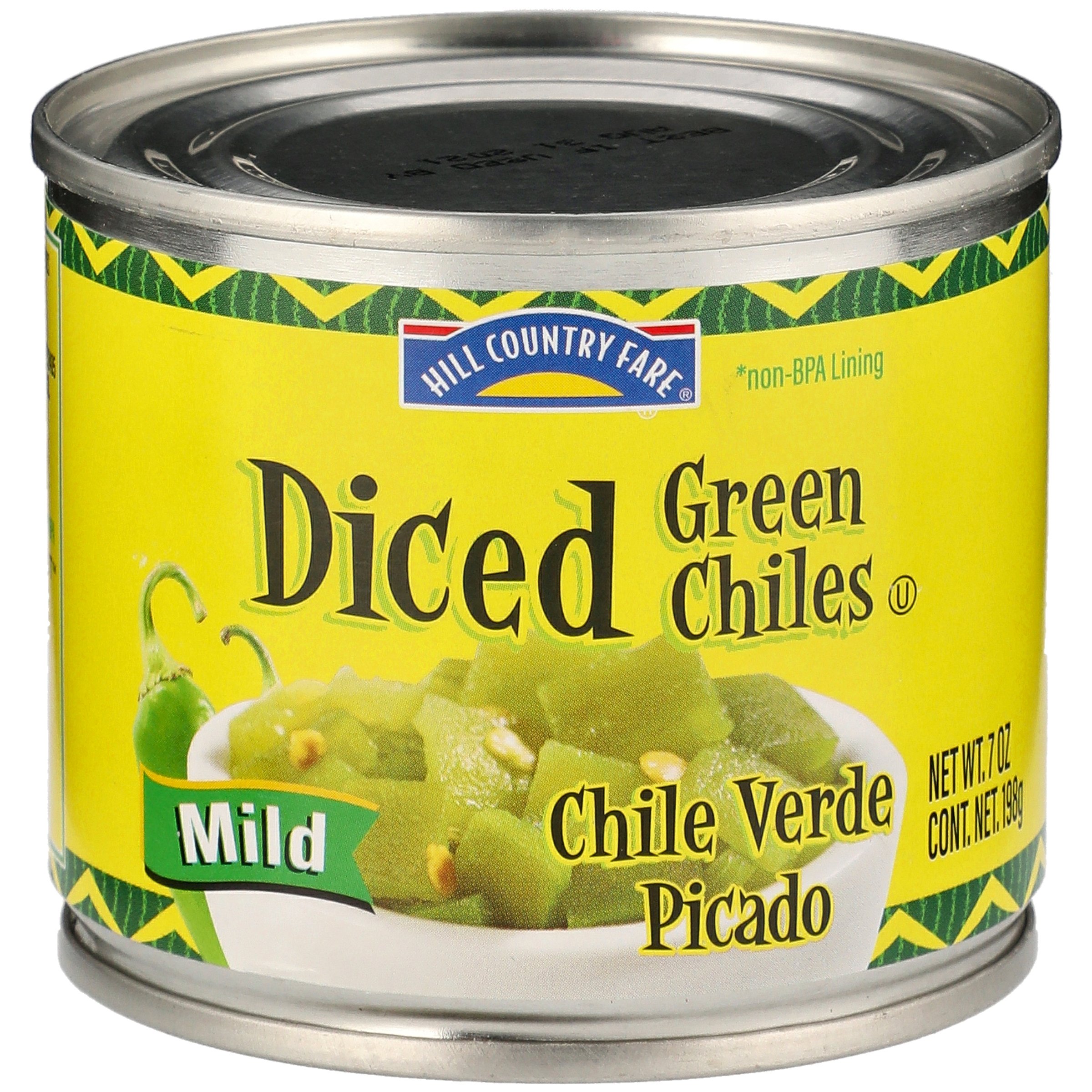 Hill Country Fare Diced Mild Green Chiles Shop Vegetables at HEB