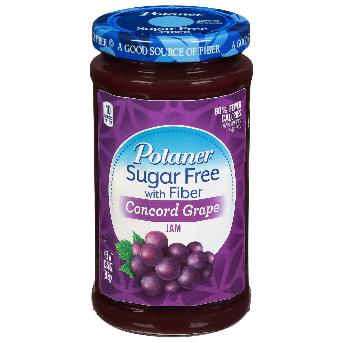 Polaner Sugar Free with Fiber Concord Grape Jam - Shop Jelly & Jam at H-E-B