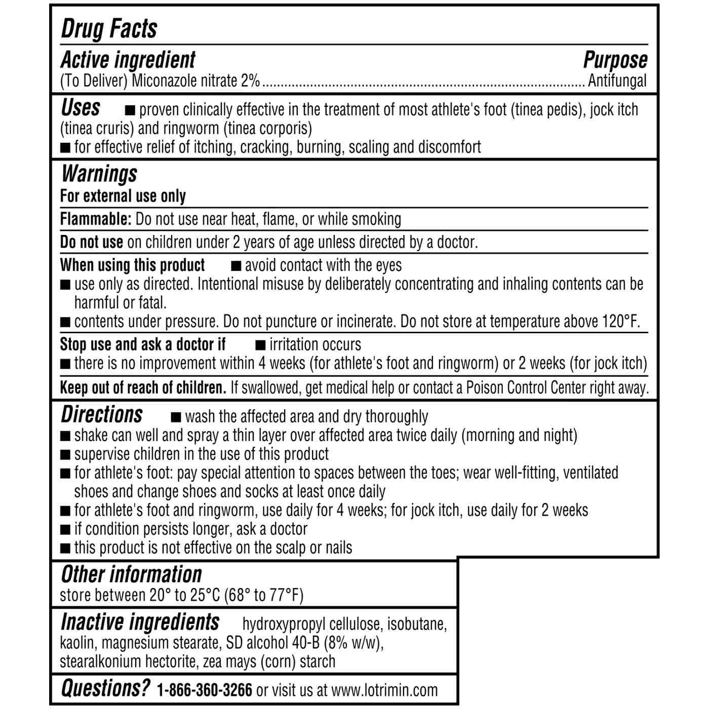 Lotrimin Antifungal Athlete's Foot Powder Spray; image 2 of 2