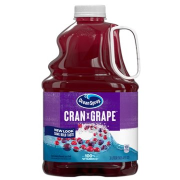 Ocean Spray Cran-Grape Cranberry Grape Juice Drink, 3 L
