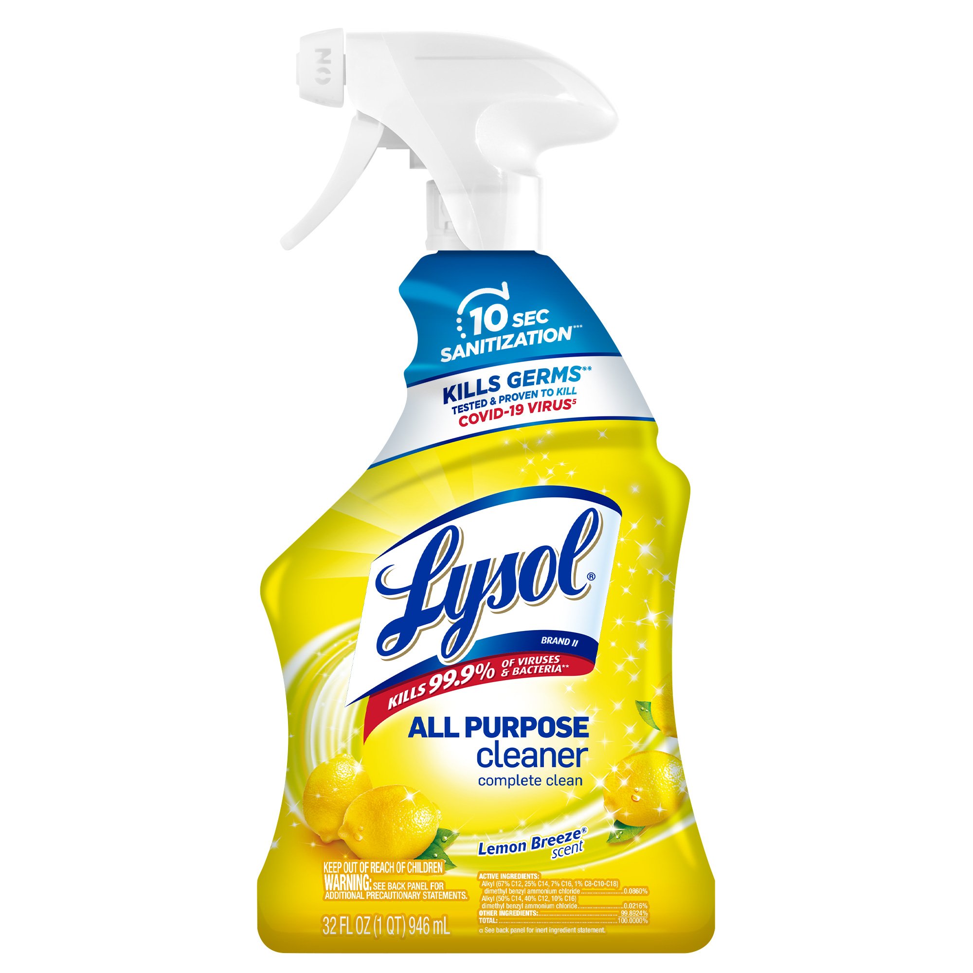 Lysol Lemon Breeze All Purpose Spray Shop All Purpose Cleaners at H-E-B