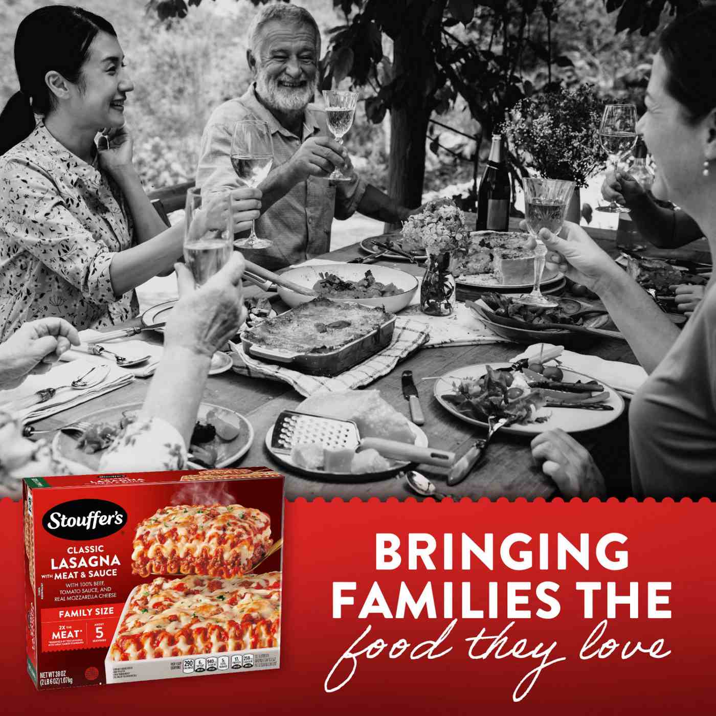 Stouffer's Family Size Lasagna With Meat & Sauce Frozen Meal; image 7 of 7