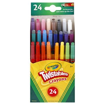 Crayola Mini Twistables Crayons, 24 pk