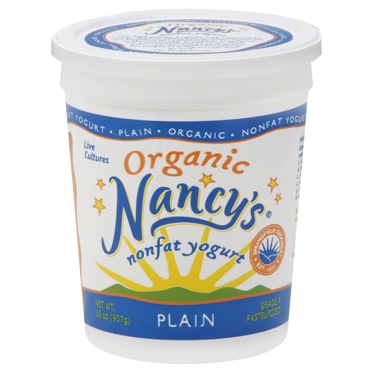 Nancy's Organic Nonfat Plain Yogurt Shop Yogurt at HEB