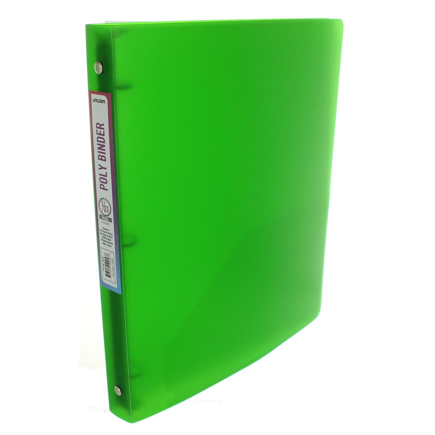 Unison Poly Binder With Pockets; image 2 of 4