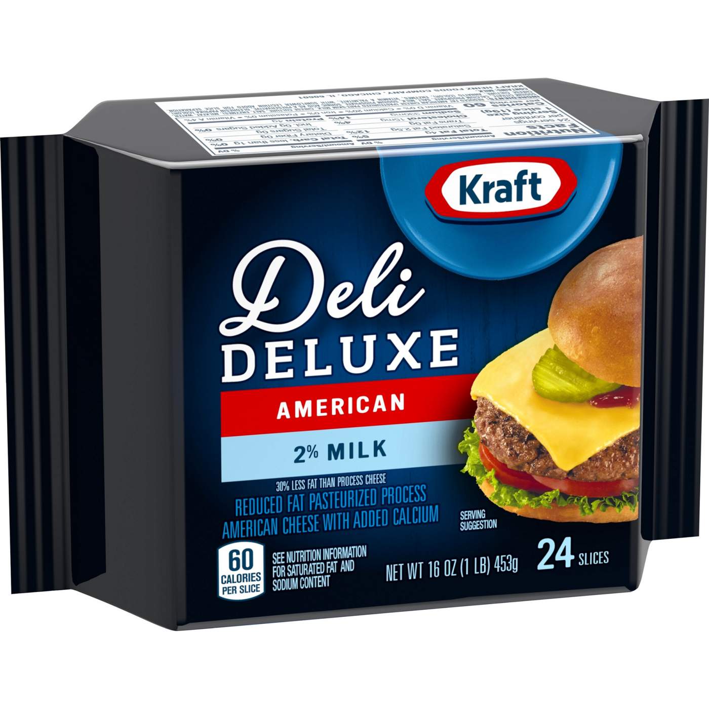 Kraft Deli Deluxe Reduced Fat American Cheese, Slices; image 2 of 6