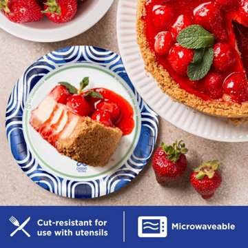 Dixie Ultra 6.8 in Compostable Paper Plates, 44 ct