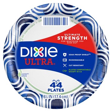 Dixie Ultra 6.8 in Compostable Paper Plates