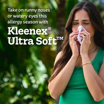 Kleenex Ultra Soft Facial Tissues Flat Box 3 Ply, 120 ct