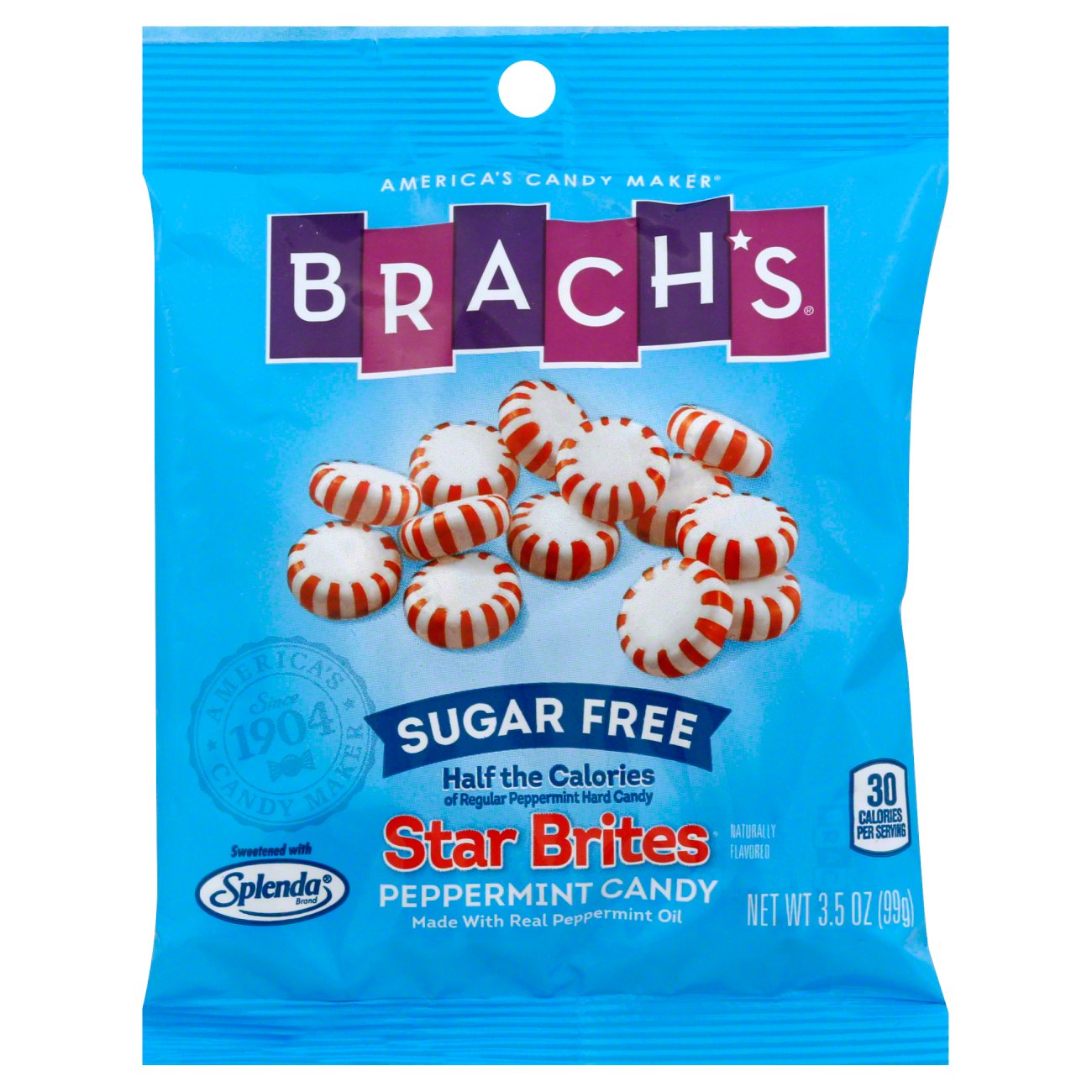 Brach's Sugar Free Star Brites Peppermint Starlight Mints - Shop Gum