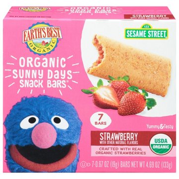 Earth's Best Organic Sunny Days Snack Bars - Strawberry, 7 ct