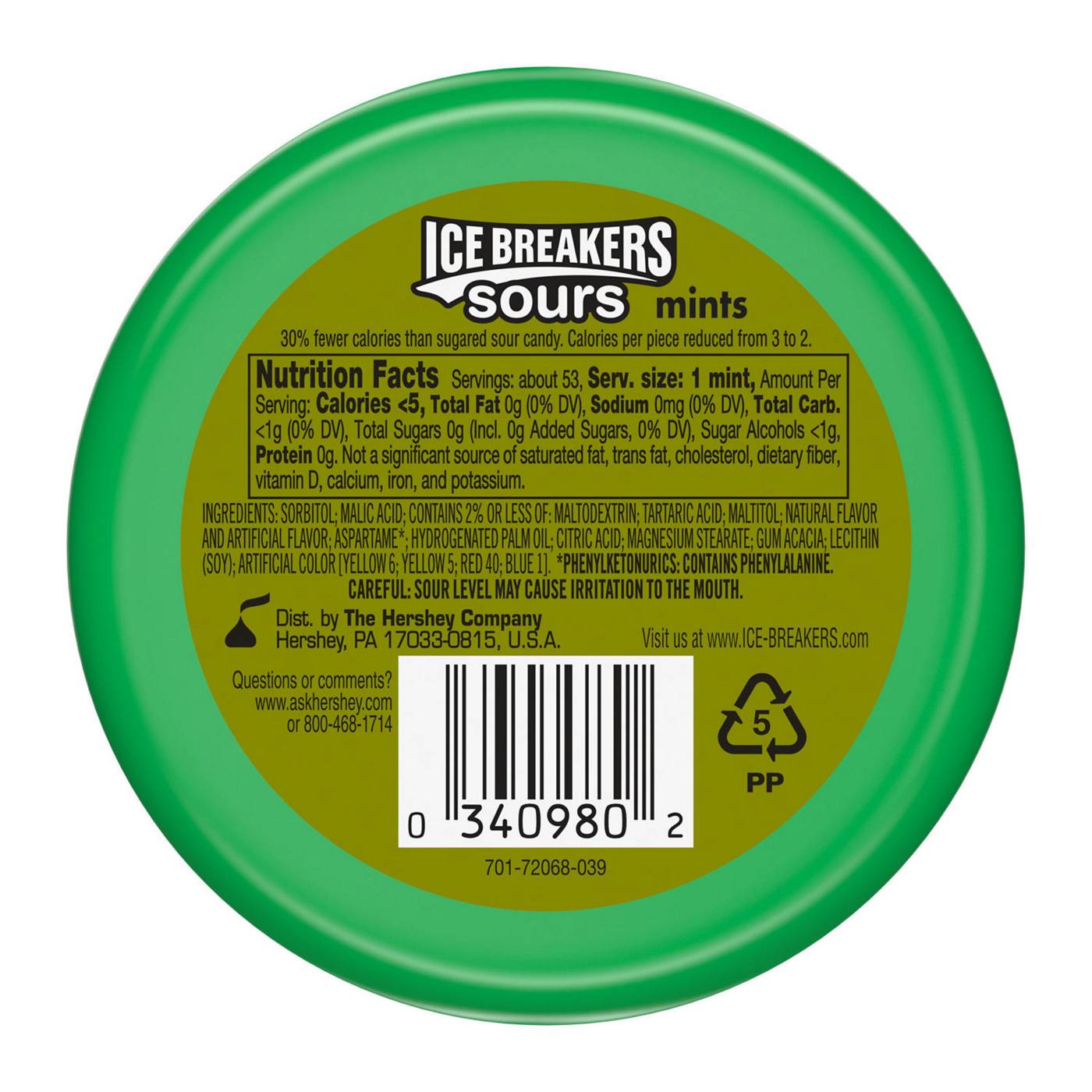 Ice Breakers Sours Sugar Free Mints; image 5 of 7