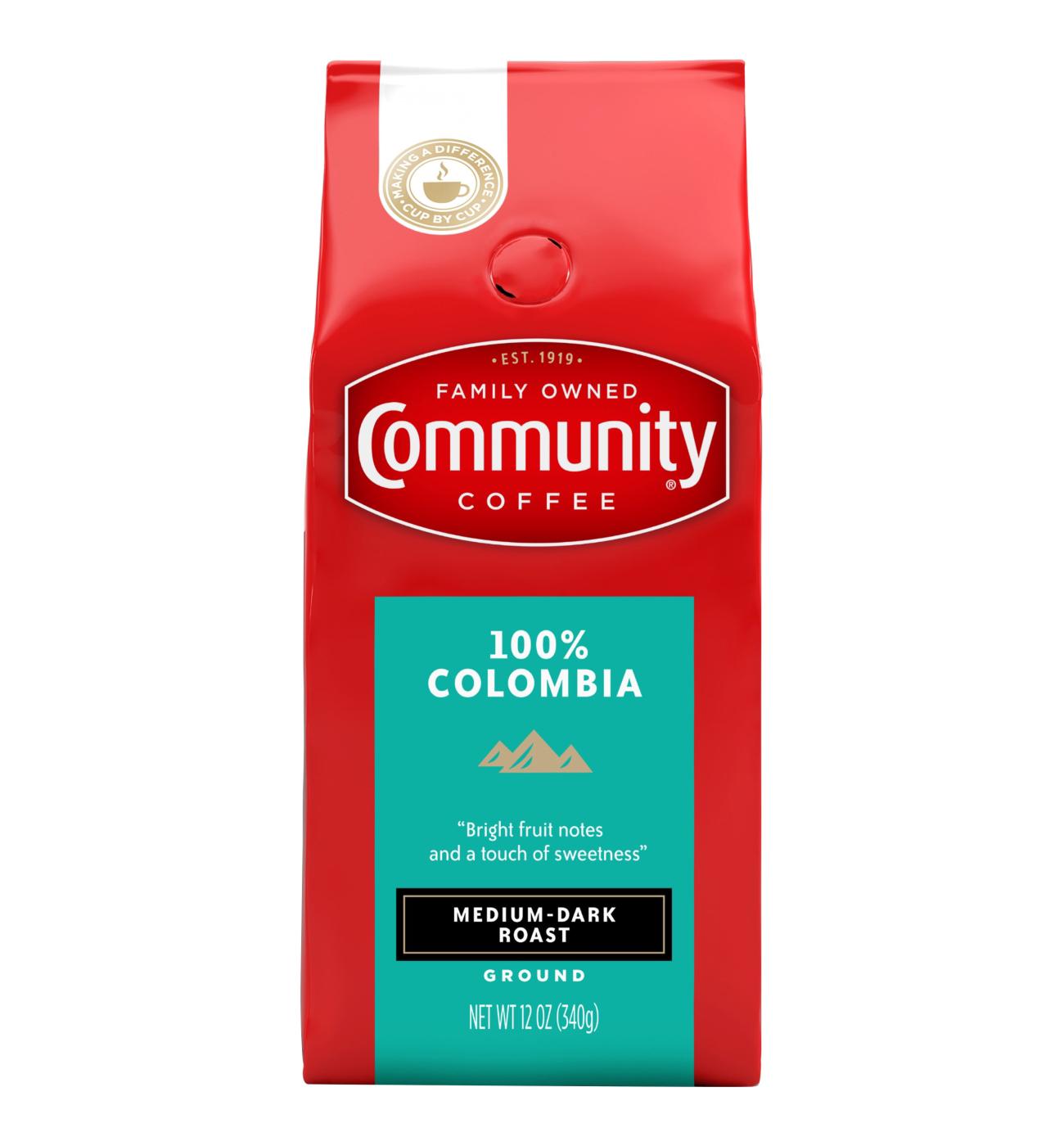 Community Coffee 100% Colombia Medium-Dark Roast Ground Coffee; image 2 of 2