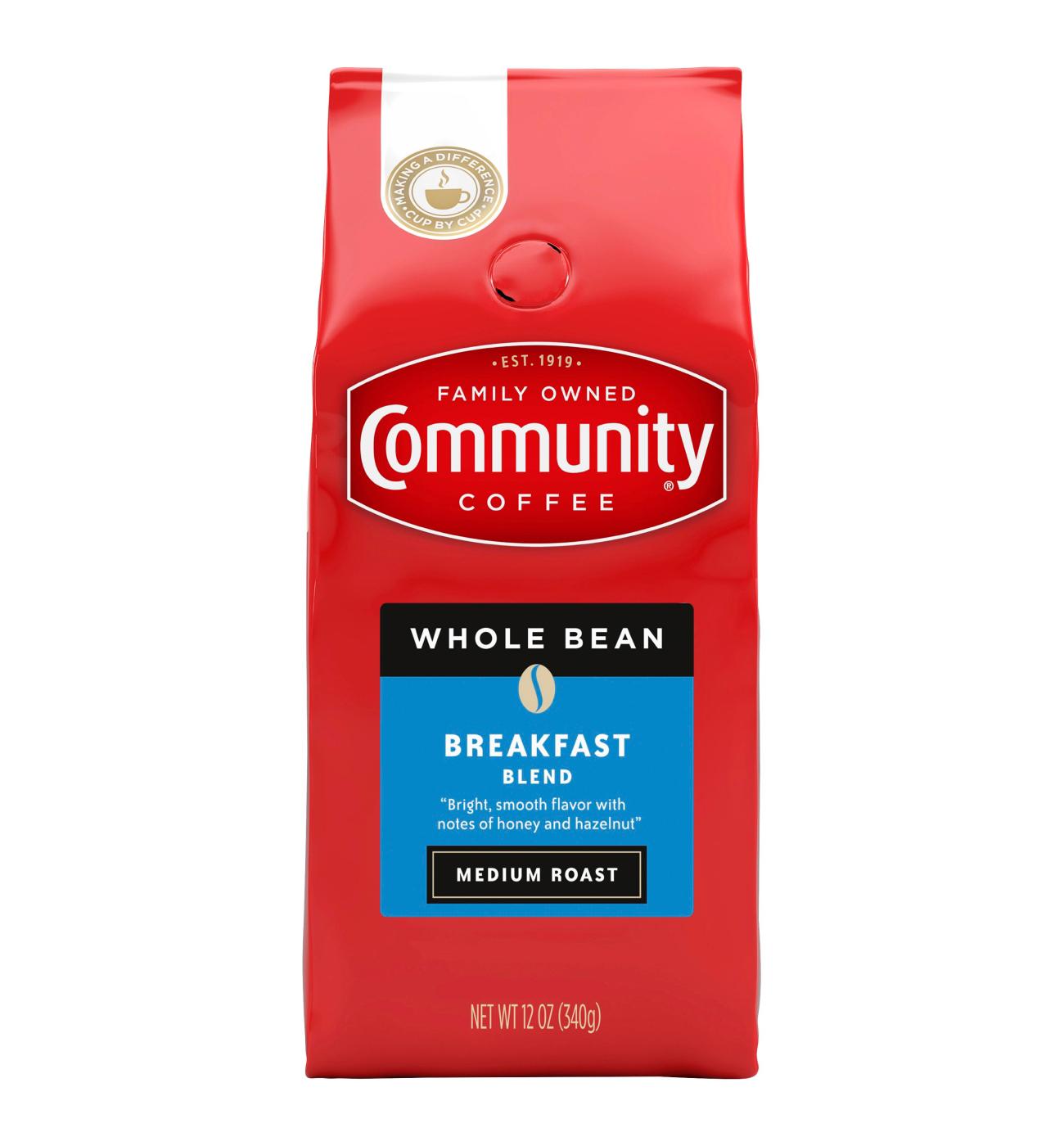 Community Coffee Breakfast Blend Medium Roast Whole Bean Coffee; image 2 of 2