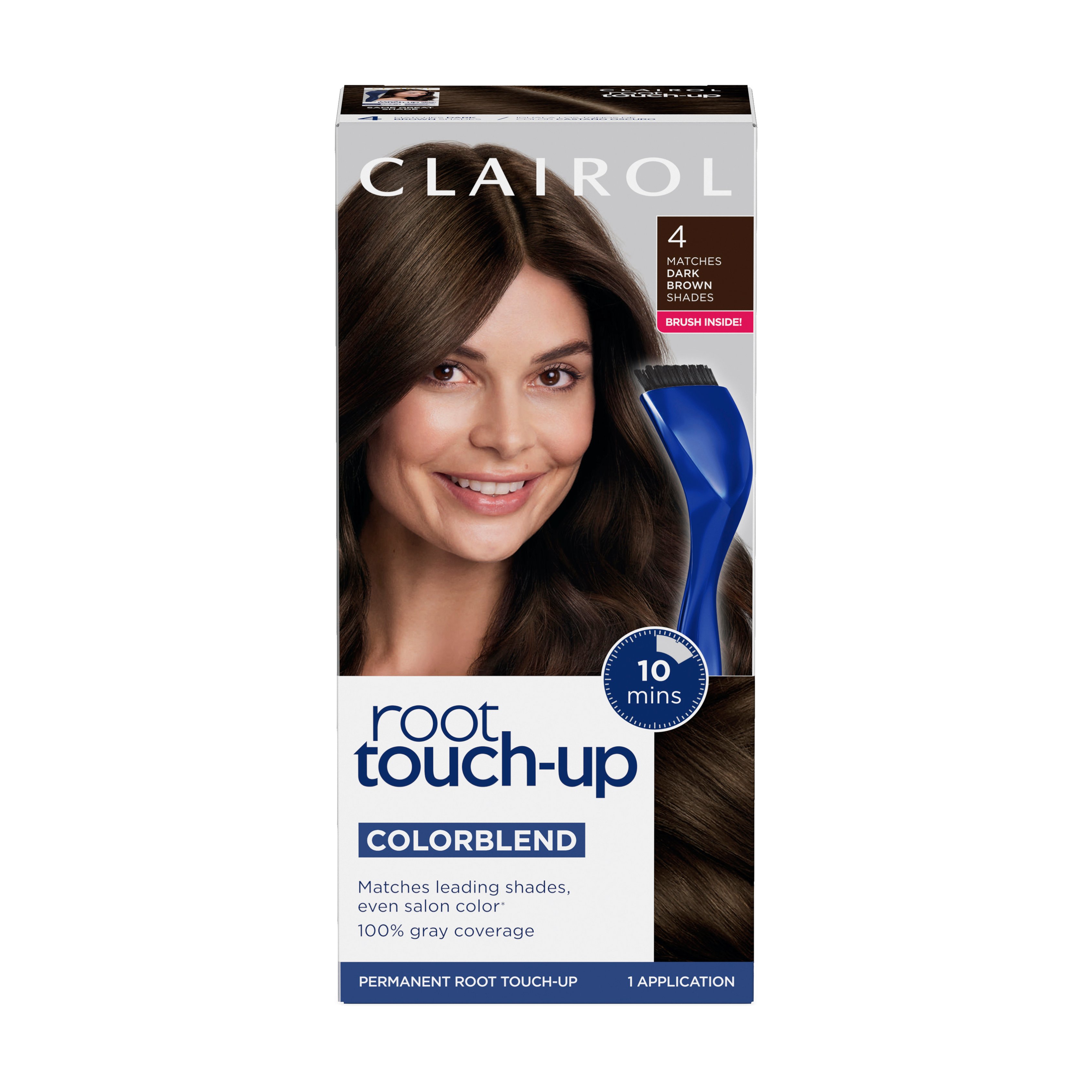 Clairol Nice 'n Easy Permanent Root Touch-Up 4 Dark Brown Shades Hair Color  - Shop Hair Care at H-E-B