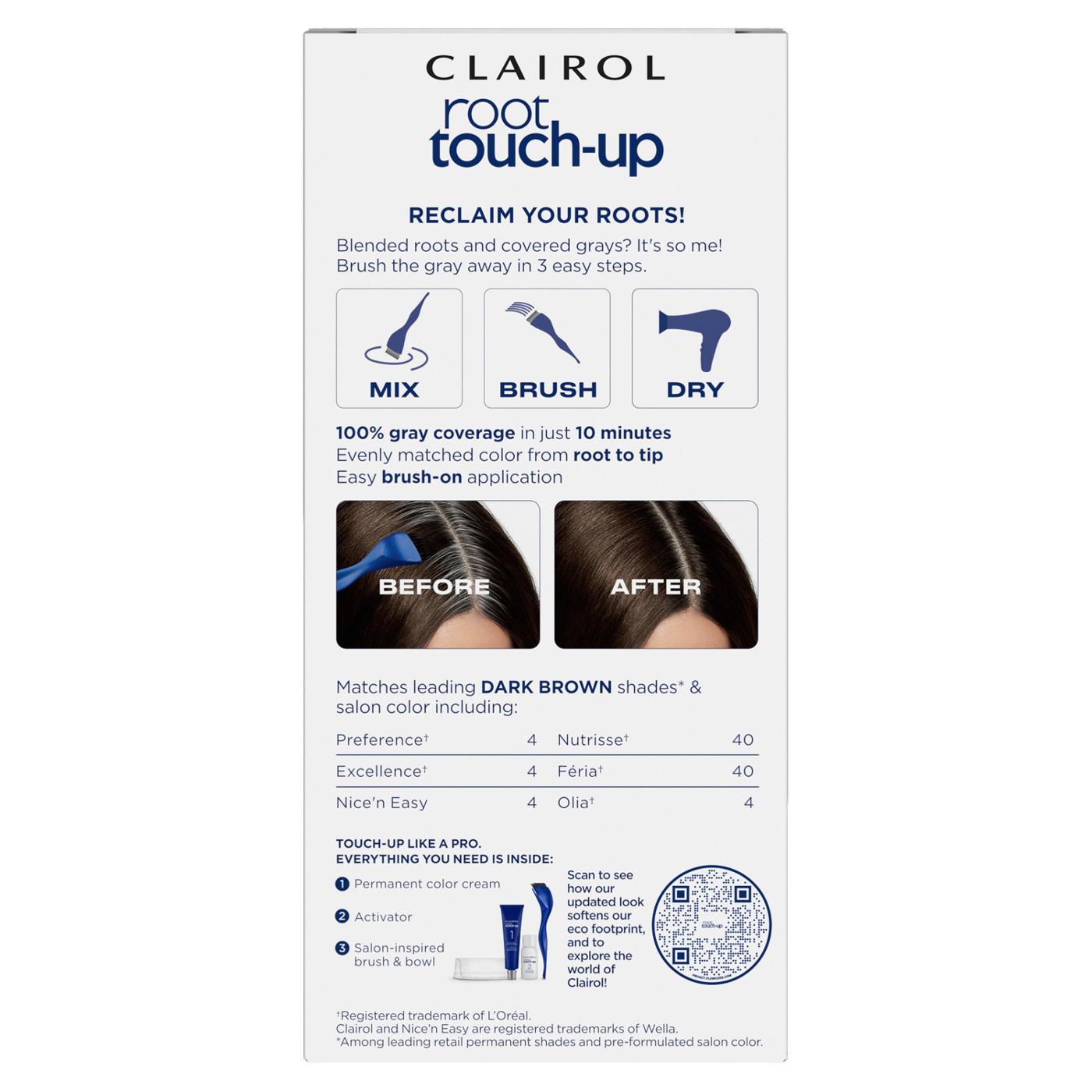 Clairol Nice 'n Easy Permanent Root Touch-Up - 4 Dark Brown; image 2 of 10