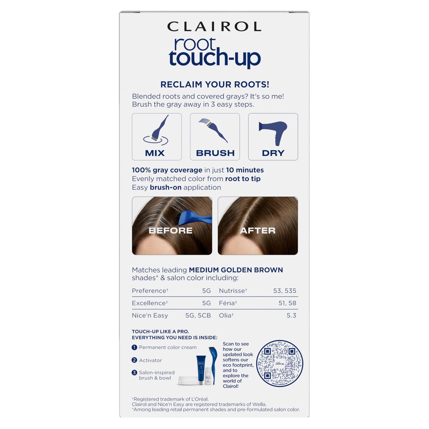 Clairol Nice 'N Easy Permanent Root Touch-Up - 5G Medium Golden Brown; image 7 of 10