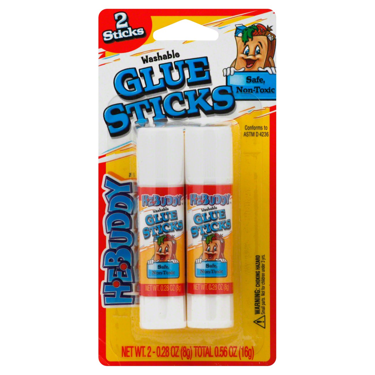 H-E-Buddy Washable Glue Sticks - Shop School & Office Supplies at H-E-B